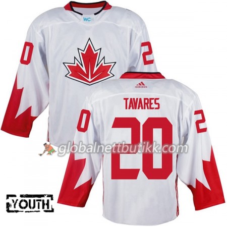 Canada Hockeydrakt John Tavares 20 World Cup i ishockey 2016 Hvit - Barn